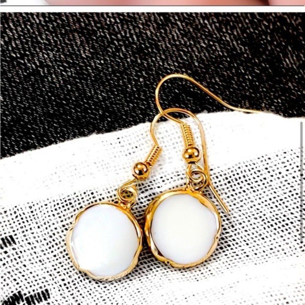 Genuine Mother of Pearl Earrings NWT/USA